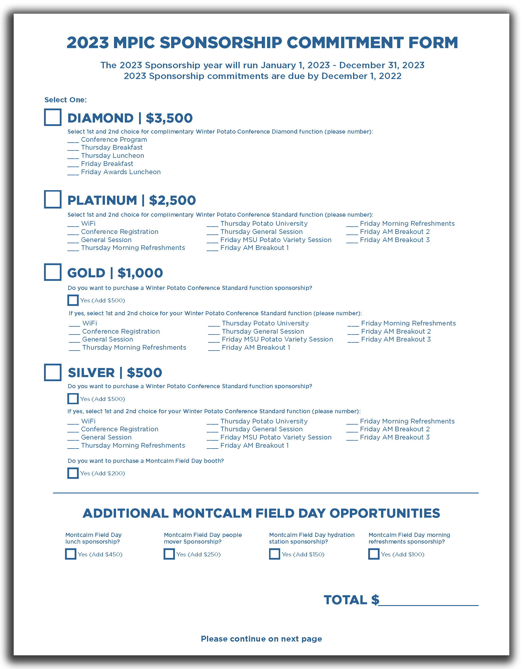 Commitment Form